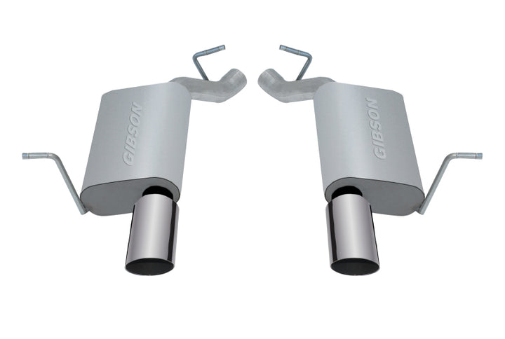 Gibson 11-18 Dodge Durango R/T 5.7L 2.25in Axle-Back Dual Exhaust - Aluminized - Bull Strap