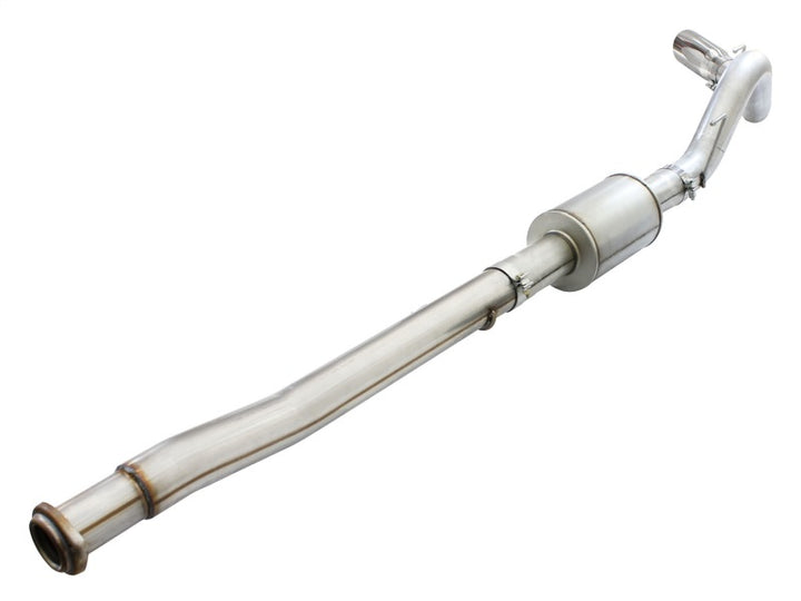 aFe Atlas Exhausts 4in Cat-Back Aluminized Steel Exhaust 2015 Ford F-150 V6 3.5L (tt) Polished Tip - Bull Strap