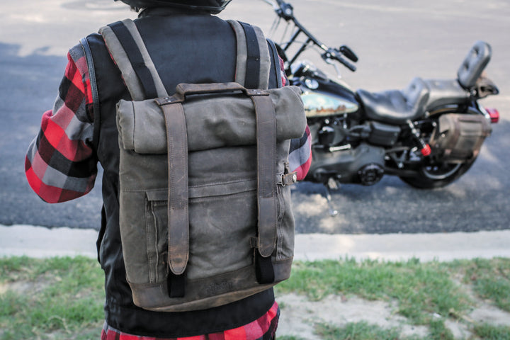 Burly Brand Voyager Back Pack - Dark Oak - Bull Strap