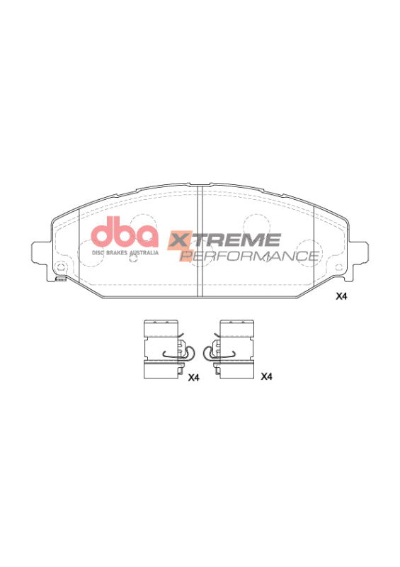 DBA 2022 Jeep Wagoneer XP Performance Front Brake Pads - Bull Strap