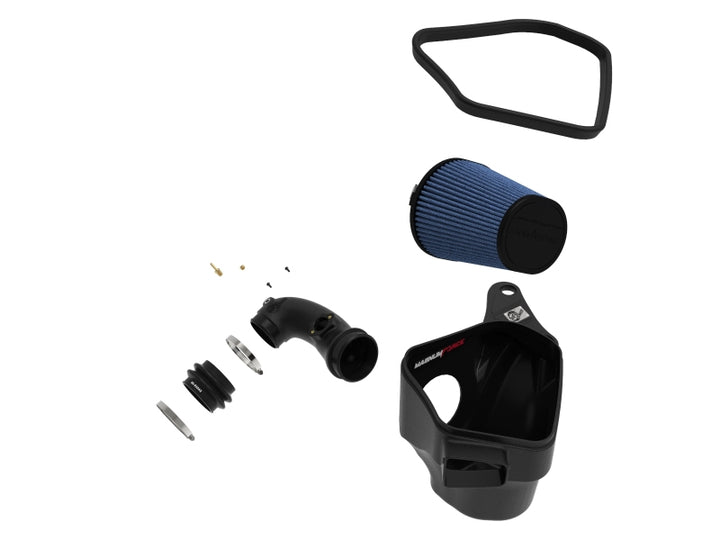 aFe POWER Magnum FORCE Stage-2 Pro 5R Cold Air Intake System 06-13 BMW 3 Series L6-3.0L Non Turbo - Bull Strap
