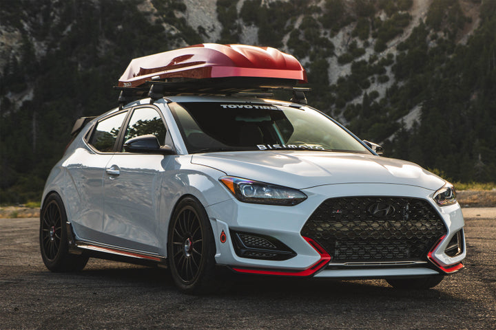 CSF 19-20 Hyundai Veloster N / 17-20 Hyundai i30 N MT Stepped Core Intercooler - Black - Bull Strap