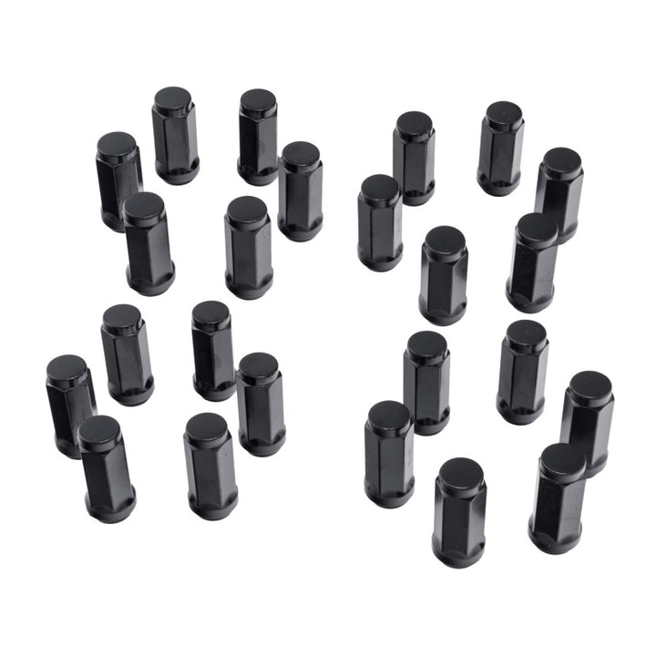 Rugged Ridge Wheel Lock Nut Set 24 Black M14-1.5 - Bull Strap
