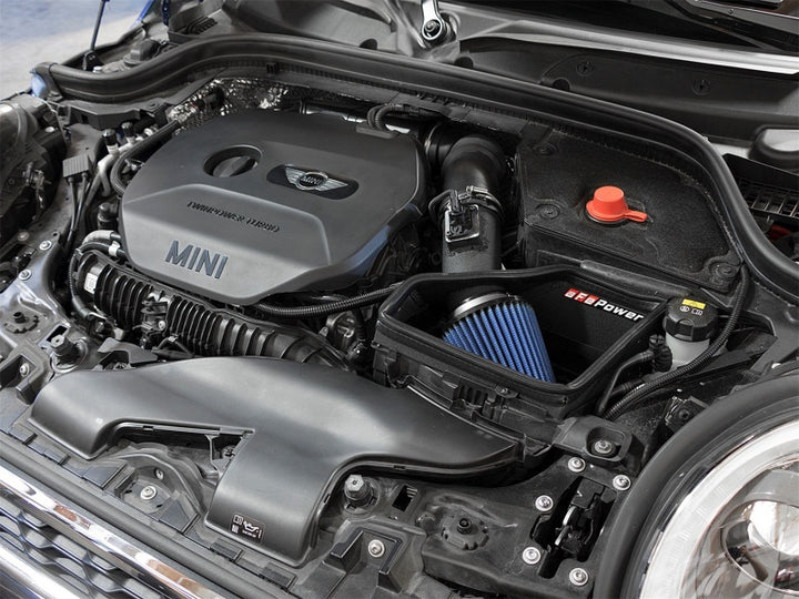 aFe Power Magnum Force Stage-2 Pro 5R Cold Air Intake System 15-17 Mini Cooper S F55/F56 L4 2.0(T) - Bull Strap