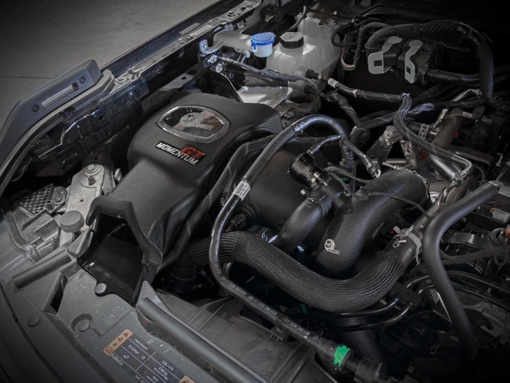 aFe POWER Momentum HD Cold Air Intake System w/ Pro 5R Media 2021+ Ford Bronco 2.3L (t) - Bull Strap