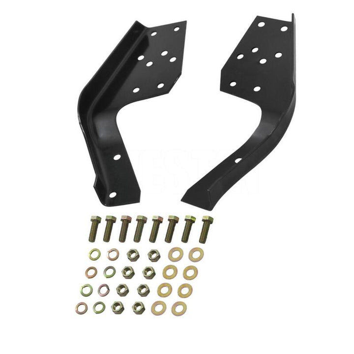 Westin/Fey 83-86 Mitsubishi Pickup / 80-88 Toyota Pickup Universal Bumper Mount Kit - Black - Bull Strap