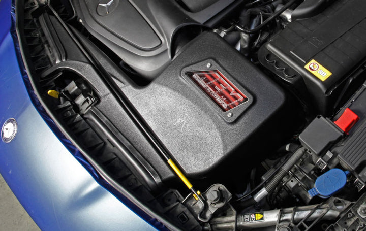 AEM 13-15 Mercedes CLA250 L4 2.5L Silver Cold Air Intake - Bull Strap
