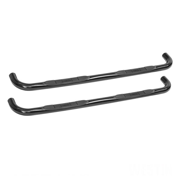 Westin 2002-2008 Dodge Ram 1500 Quad Cab E-Series 3 Nerf Step Bars - Black - Bull Strap