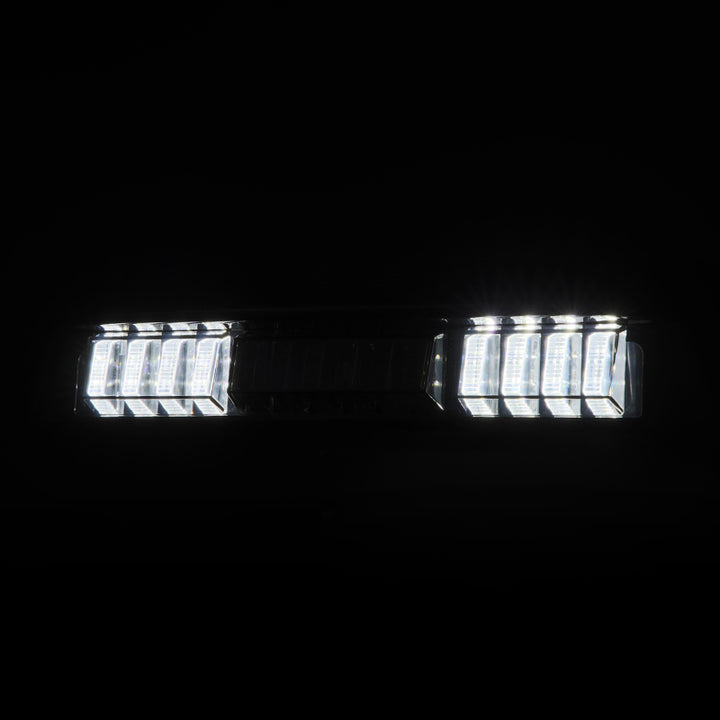 AlphaRex 16-23 Toyota Tacoma LUXX-Series LED 3rd Brake Light Black Smoke - Bull Strap