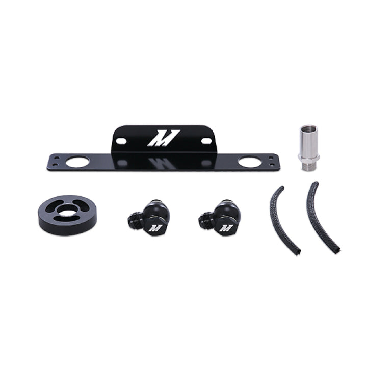 Mishimoto 10-15 Chevrolet Camaro SS Thermostatic Oil Cooler Kit - Silver - Bull Strap