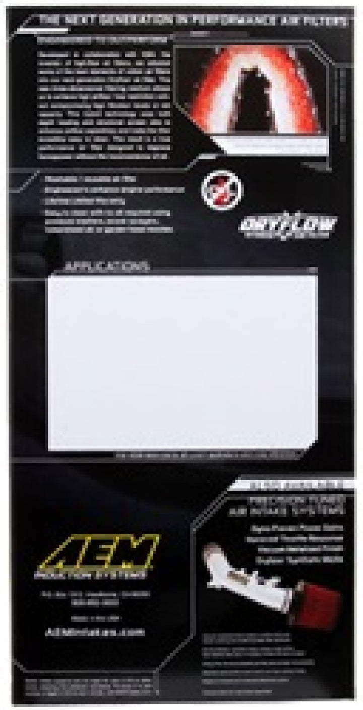AEM 02-10 VW Touareg, 02-09 Porsche Cayenne Panel Filter - Bull Strap