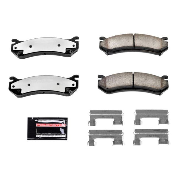 Power Stop 02-06 Cadillac Escalade Front or Rear Z36 Truck & Tow Brake Pads w/Hardware - Bull Strap