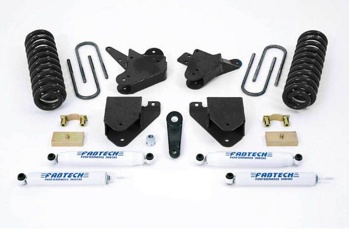 Fabtech 99-00 Ford F250/350 2WD w/7.3L Diesel 6in Basic Sys w/Perf Shks - Bull Strap