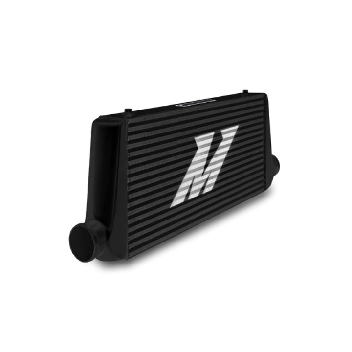 Mishimoto Universal Black S Line Intercooler Overall Size: 31x12x3 Core Size: 23x12x3 Inlet / Outlet - Bull Strap
