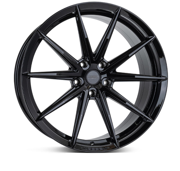 Vossen HFX-2 22x10.5 / 5x120 / ET38 / Deep Face / 72.56 - Gloss Black Wheel - Bull Strap