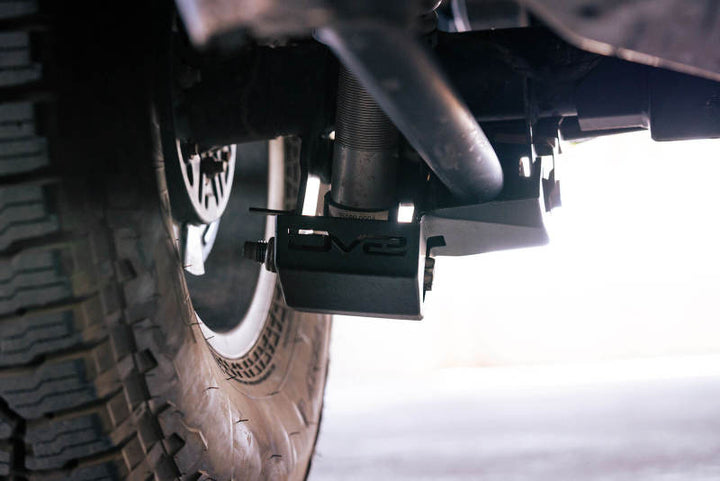 DV8 Offroad 2021-2022 Ford Bronco Rear Shock Guard Skid Plates - Bull Strap