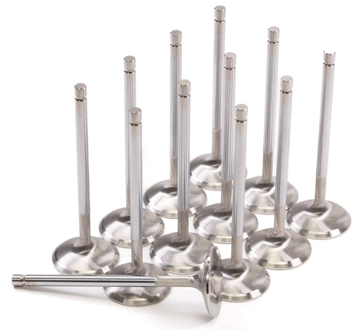 GSC P-D Nissan RB26DETT 34.65mm Head STD 102.4mm Long Intake Valve - Set of 12 - Bull Strap
