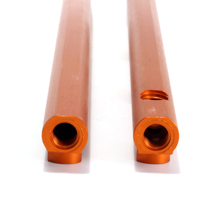 BBK 05-14 Dodge Hemi 5.7/6.1 High Flow Billet Aluminum Fuel Rail Kit (Non Trucks) - Bull Strap