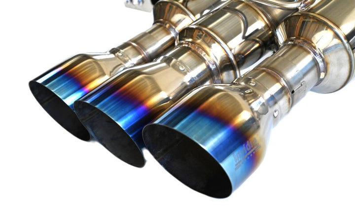 Invidia 22+ HONDA CIVIC TYPE-R FL5 R400 SINGLE LAYER TI TIP FULL CAT-BACK (NON POLISH PIPE) - Bull Strap