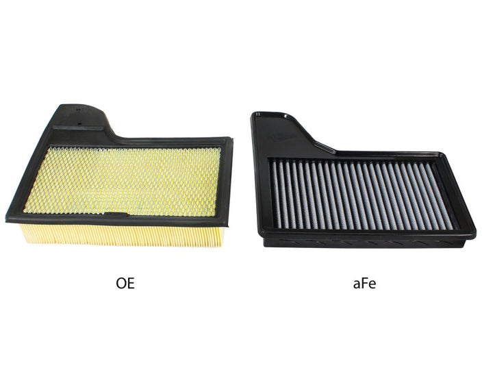 aFe MagnumFLOW OEM Replacement Air Filter PRO Dry S 2015 Ford Mustang L4 / V6 / V8 - Bull Strap