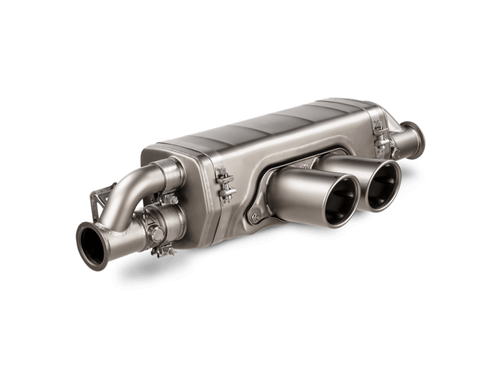 Akrapovic 21-22 Porsche 911 GT3/GT3 RS (992) Slip-On Race Line (Titanium) w/Titanium Tips - Bull Strap