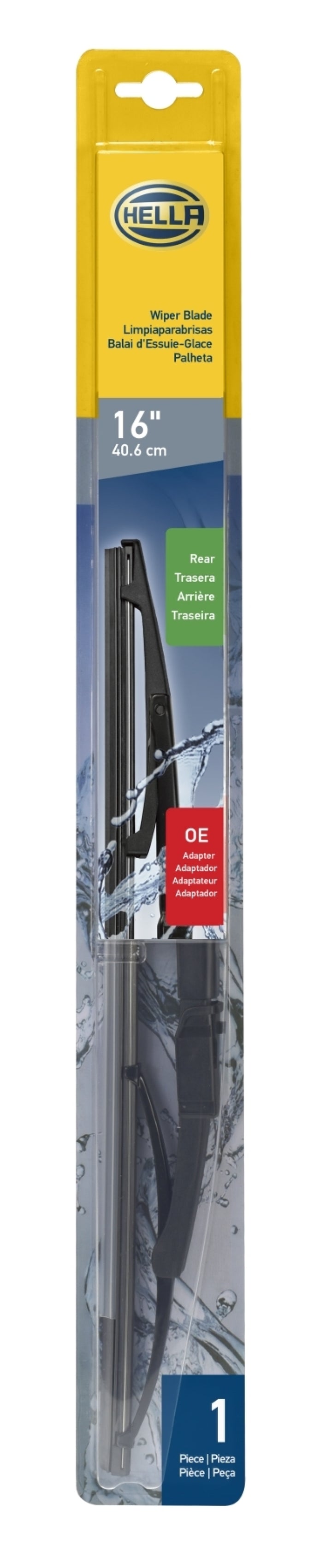 Hella Rear OE Wiper Blade 16in - Single - Bull Strap
