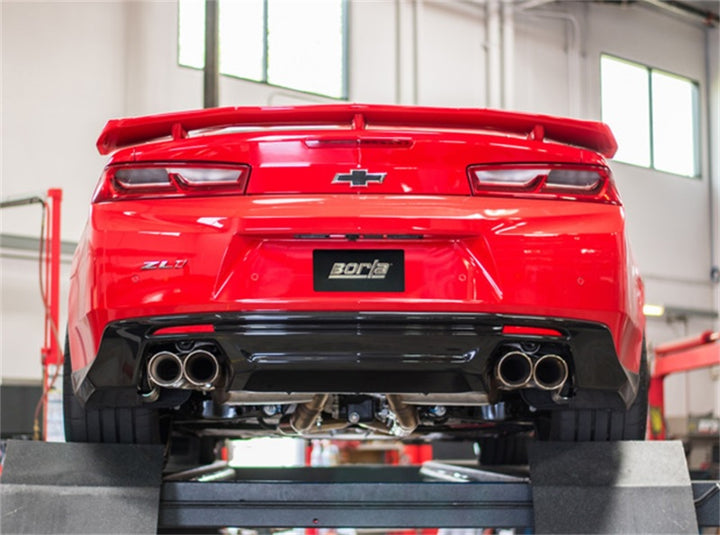 Borla 2017+ Chevy Camaro ZL1 6.2L S-Type Catback Exhaust w/ Dual Split Rear Exit - Bull Strap