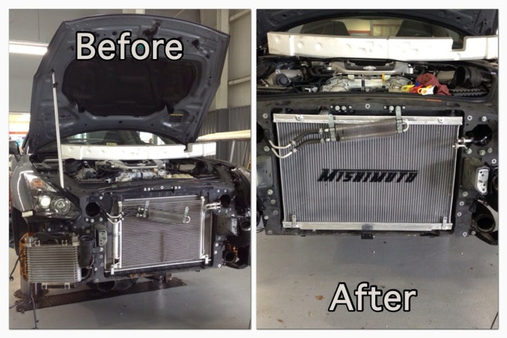 Mishimoto 09+ Nissan GTR R35 Aluminum Radiator - Bull Strap