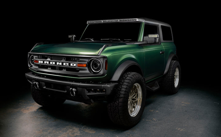 Oracle 2021+ Ford Bronco Oculus  Bi-LED Projector Headlights - Amber/White Switchback - Bull Strap