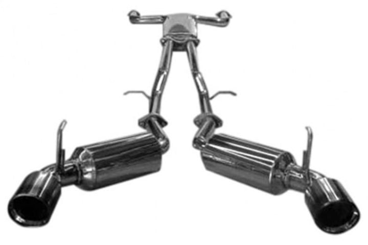 Injen 09-20 Nissan 370Z Dual 60mm SS Cat-Back Exhaust w/ Built In Resonated X-Pipe - Bull Strap