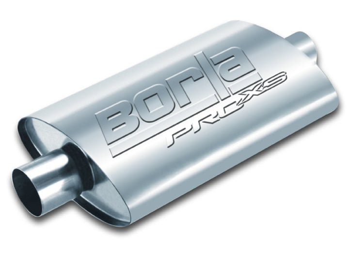 Borla Universal Pro-XS 2.5in Inlet//Outlet Center/Center Muffler - Bull Strap