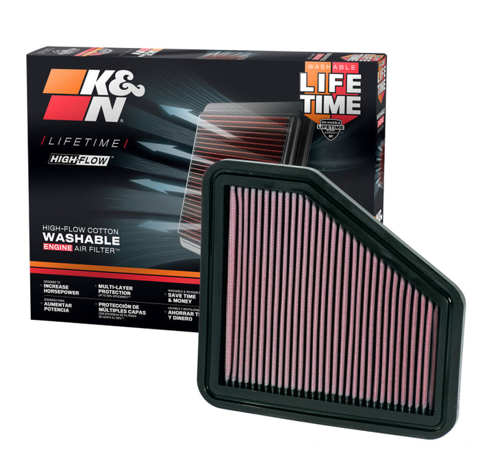 K&N 08-09 Scion xB Drop In Air Filter - Bull Strap
