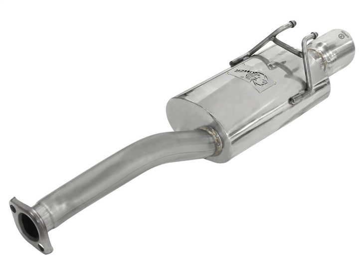 aFe Takeda Exhaust 2.5in Dia 304SS Axle-Back w/Polished Tip 06-11 Honda Civic EX Sedan L4 1.8L - Bull Strap