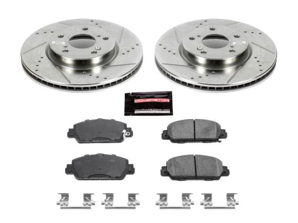 Power Stop 13-19 Honda Accord Front Z23 Evolution Sport Brake Kit - Bull Strap