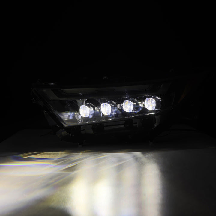 AlphaRex 19-23 Toyota RAV4 NOVA LED Projector Headlights Alpha-Black - Bull Strap