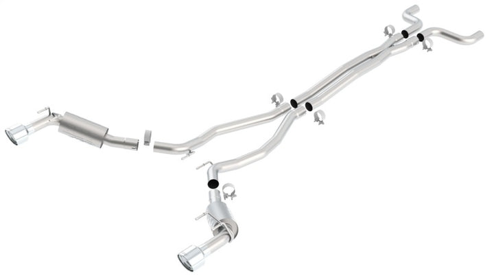 Borla 10-13 Chevy Camaro SS 6.2L 8cyl Aggressive Catback Exhaust - Bull Strap