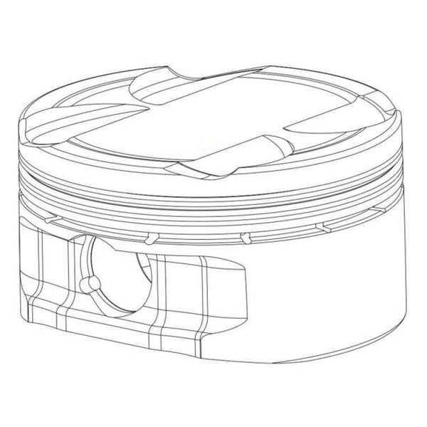 CP Piston & Ring Set for Audi 2.0L TSI (EA888) - Bore (83mm) - Size (+.5mm) Compression Ratio 9.5:1 - Bull Strap