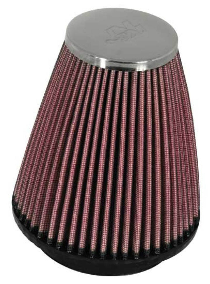 K&N Universal Chrome Filter 2.25 Inch Flange / 3.5 Inch Base / 2 Inch Top / 4 Inch Height - Bull Strap