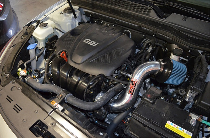 Injen 11-15 Kia Optima / Hyundai Sonata 2.4L Black Short Ram Air Intake - Bull Strap