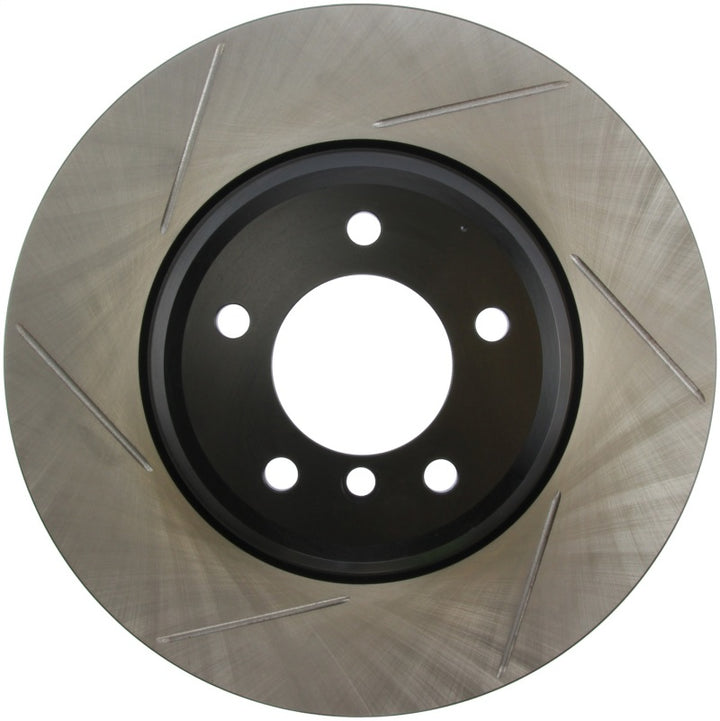 StopTech 07-13 BMW 335I Slotted Right Side Sport Brake Rotor - Bull Strap
