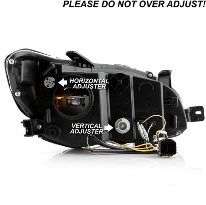 Spyder Subaru Impreza WRX 15-20 LED High-Power LED Headlights-Black PRO-YD-SWRX15LEDAP-SBSEQ-BK - Bull Strap