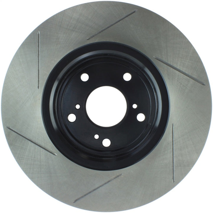 StopTech Sport Slotted 17-18 Acura ILX Front Left Rotor - Bull Strap