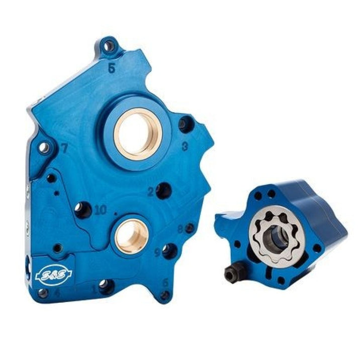 S&S Cycle 2017+ Water Cooled M8 Touring Models Oil Pump & Cam Plate Kit - Bull Strap
