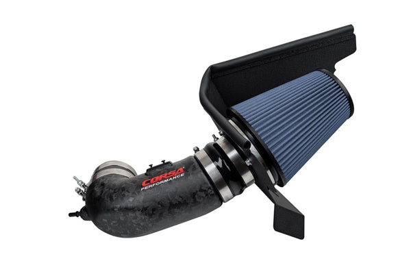 Corsa 17-24 Chevrolet Camaro ZL1 Matte Forged Carbon Fiber Air Intake w/ MaxFlow 5 Oiled Filter - Bull Strap
