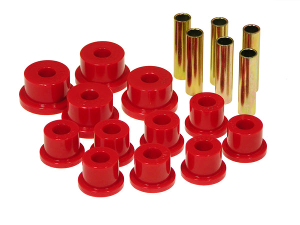 Prothane Suzuki Samurai Spring & Shackle Bushings (Aftermarket Shackles) - Red - Bull Strap