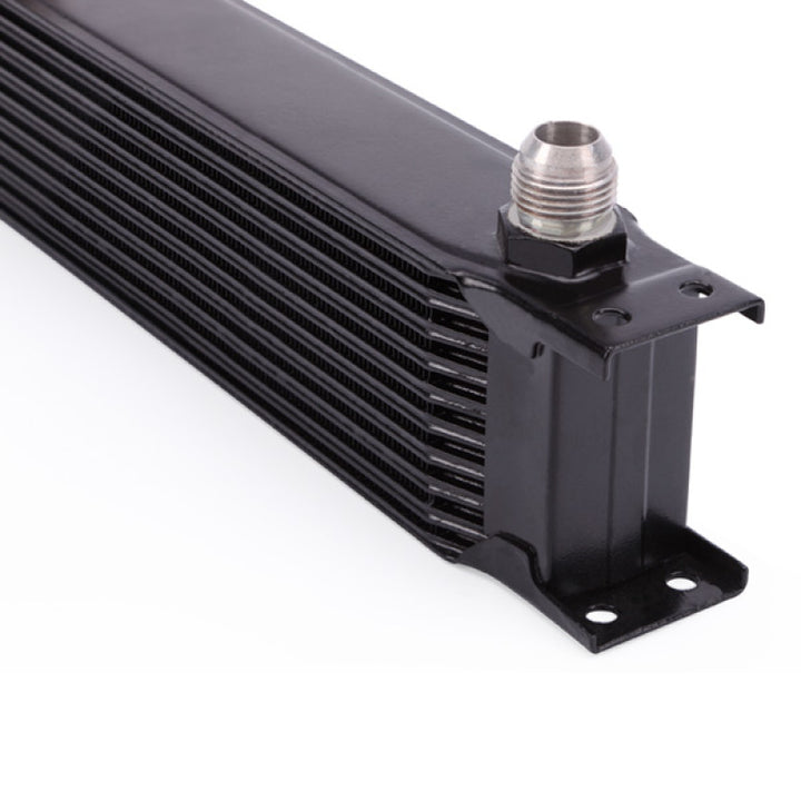 Mishimoto Universal 10 Row Oil Cooler Kit (Metal Braided Lines) - Bull Strap