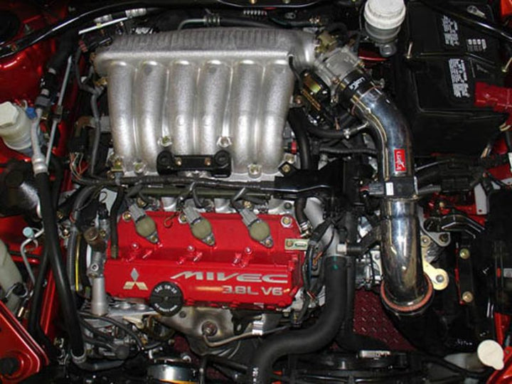 Injen 06-09 Eclipse 3.8L V6 Black Cold Air Intake - Bull Strap