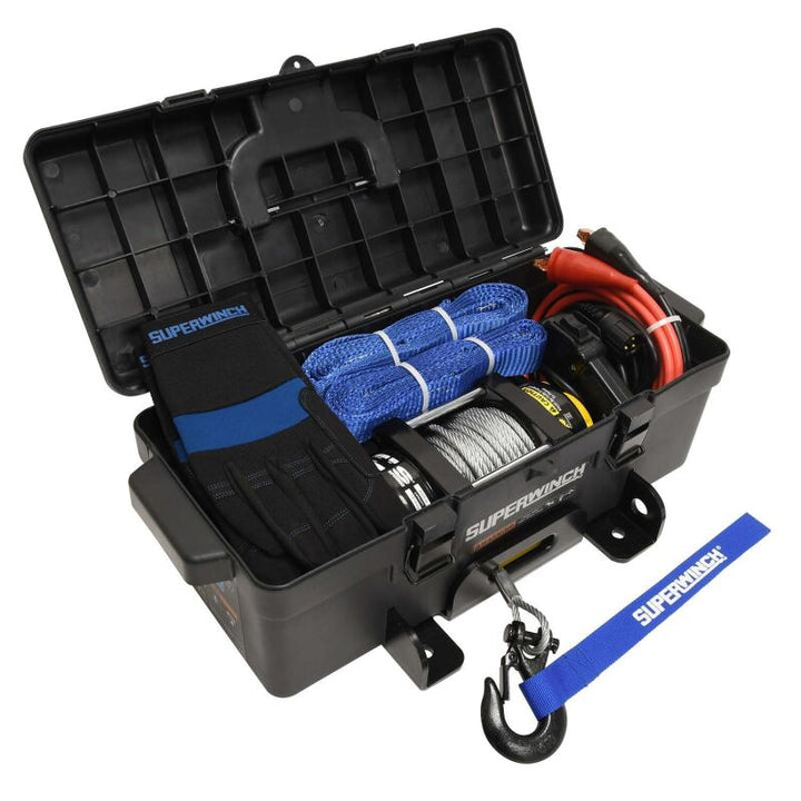 Superwinch 4000 LBS 12V DC 3/16in x 50ft Steel Rope Winch2Go Steel Rope - Bull Strap
