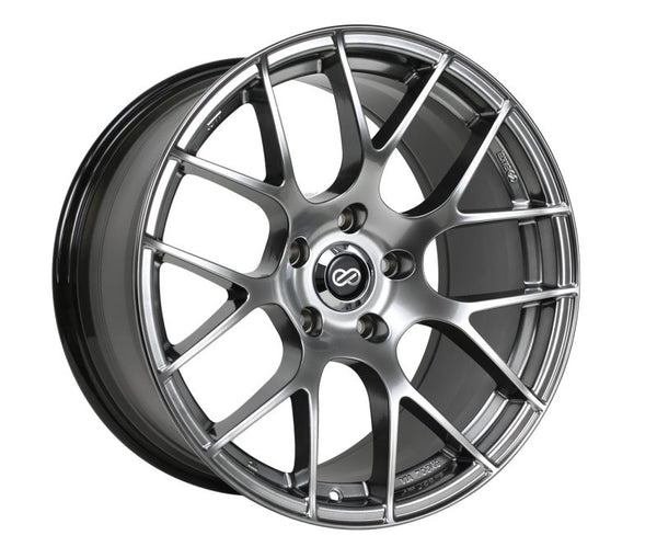 Enkei Raijin 18x9.5 35mm Offset 5x114.3 Bolt Pattern Hyper Silver Wheel - Bull Strap