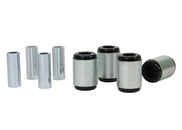 Whiteline Plus 03+ Nissan 350z / Infiniti G35 Rear Upper Inner Control Arm Bushing Kit - Bull Strap